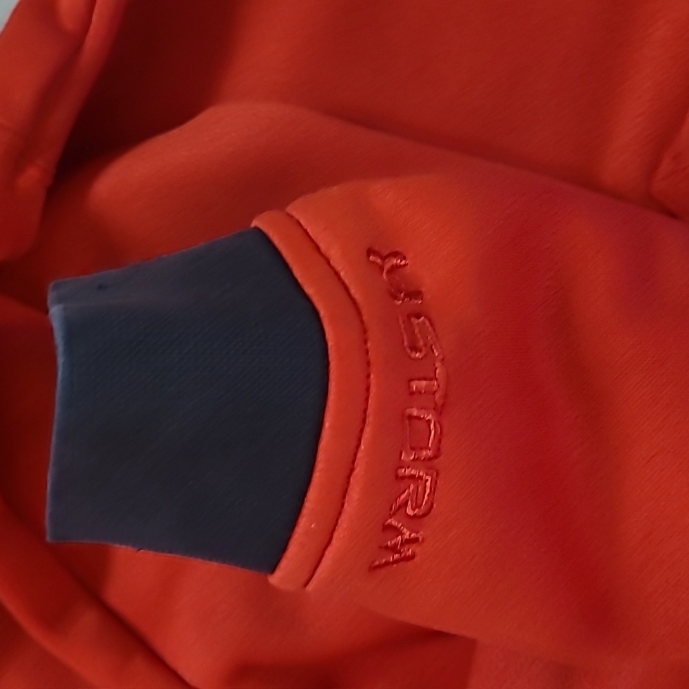Under armour HOODY ORANGE/ RED Size yxl - Picture 5 of 8